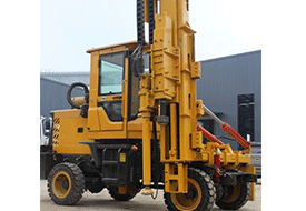 云南公路钻孔机750直轨式打钻一体机