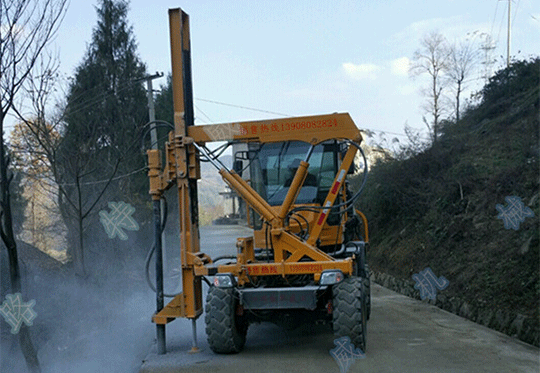 甘肃护栏打桩机A型集成式