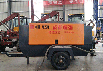 护栏打桩机的标准配置 高压空压机